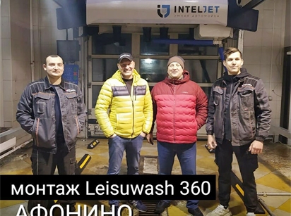 海外用戶案例，鐳豹360炫彩型洗車機(jī)在俄羅斯諾夫哥羅德地區(qū)安裝完成交付使用	